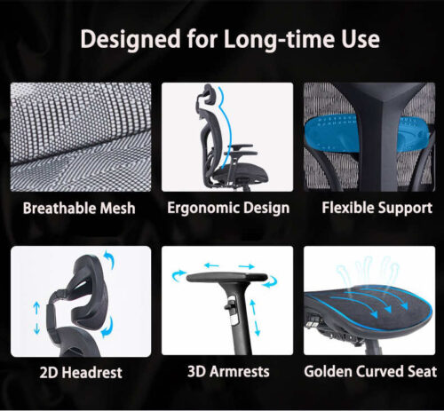Ghế Công Thái Học Ergonomic B-601 - Ảnh 3