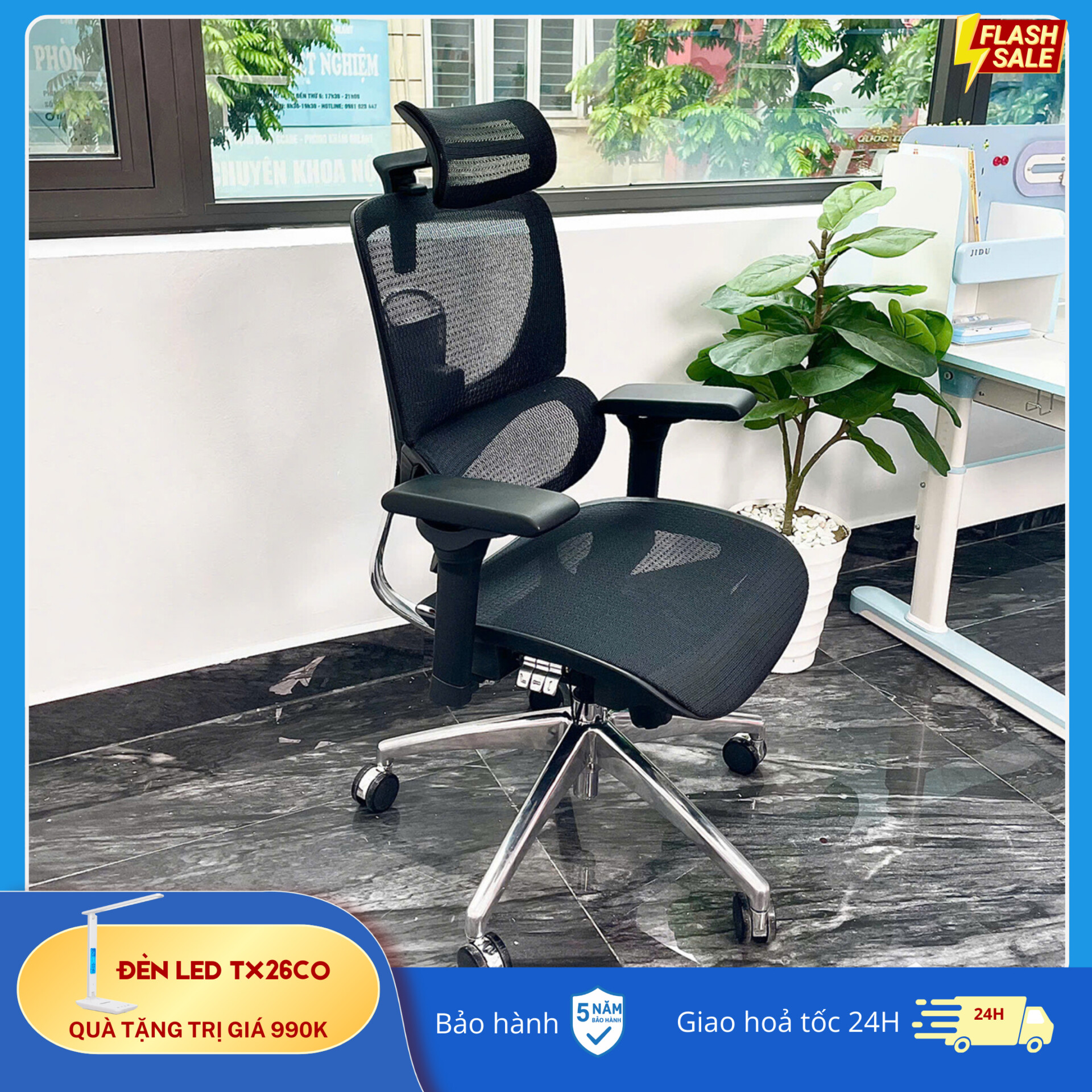 Ghế Công Thái Học B 1018D