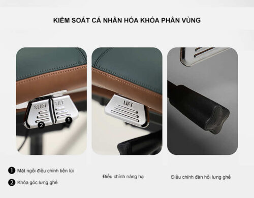 Ghế da giám đốc cao cấp nhập khẩu Italia B-007AF-35L màu xanh - Ảnh 13