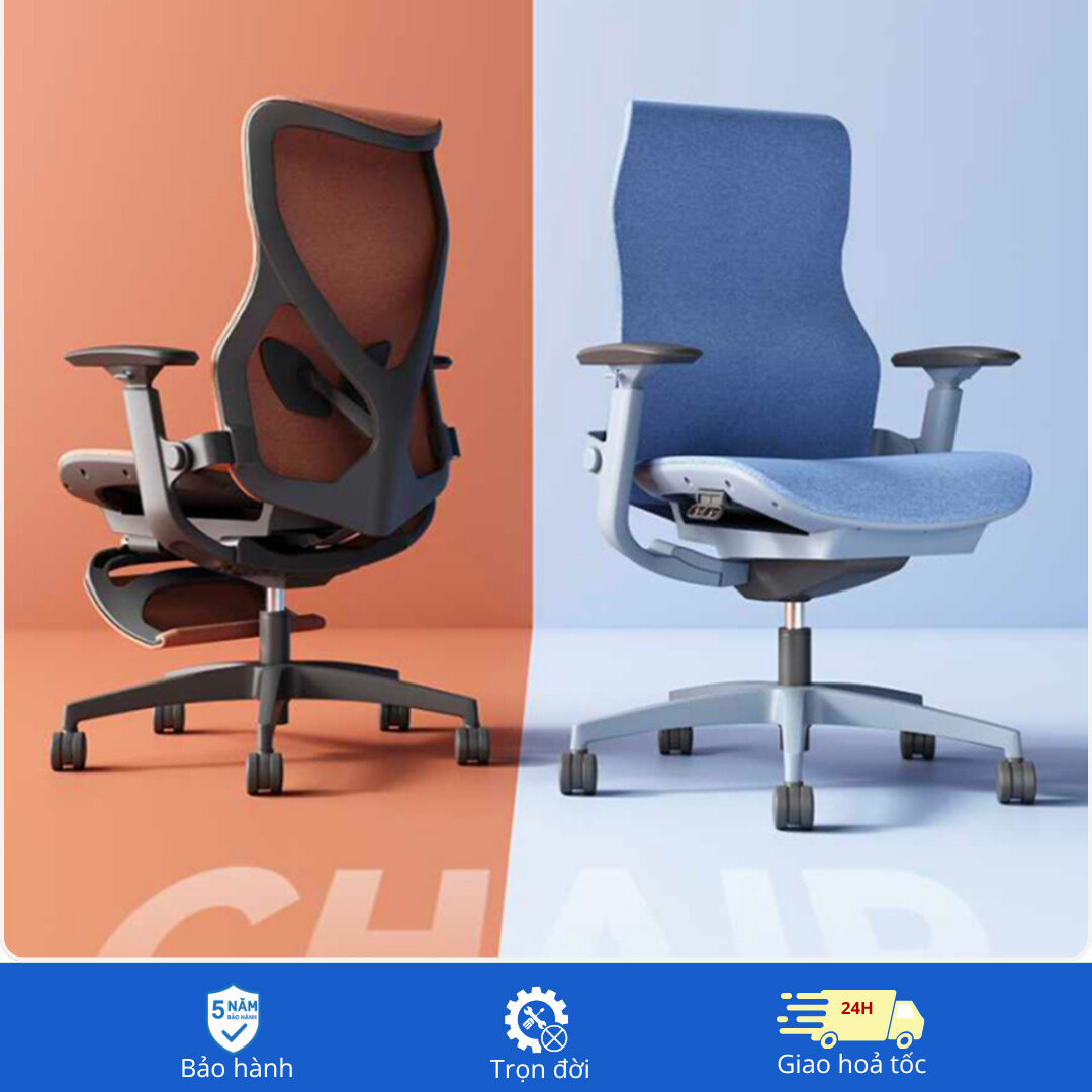 Ghế công thái học M6F-16L có kê chân 1 Ghế công thái học M6F-16L có kê chân