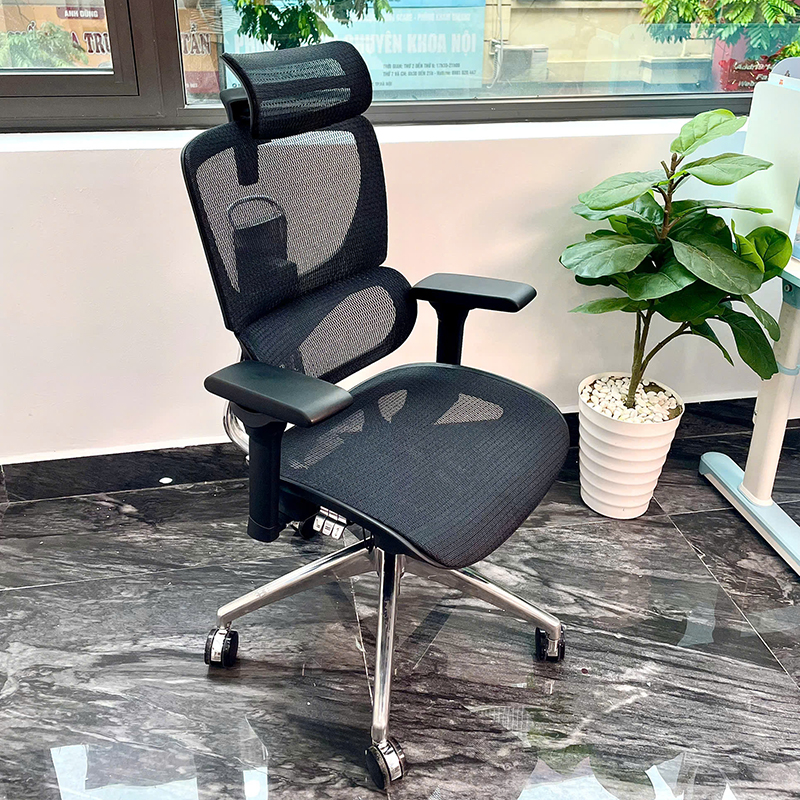 Ghế công thái học B1018D đen