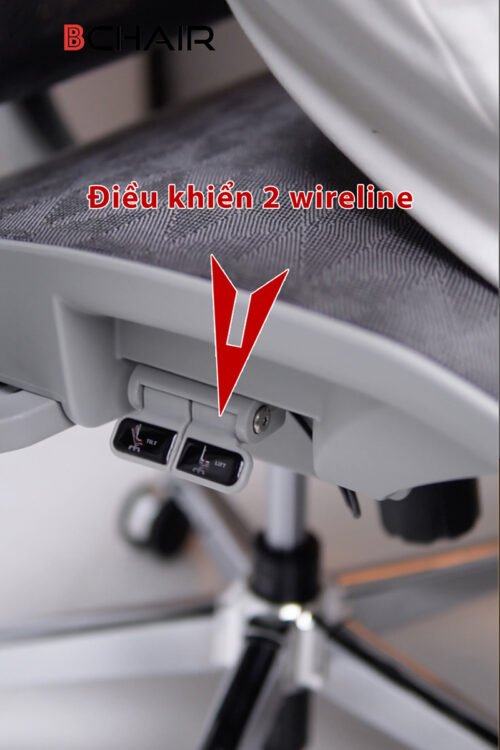 Ghế công thái học Ergonomic B-102A chân kim loại mạ crom - Ảnh 6