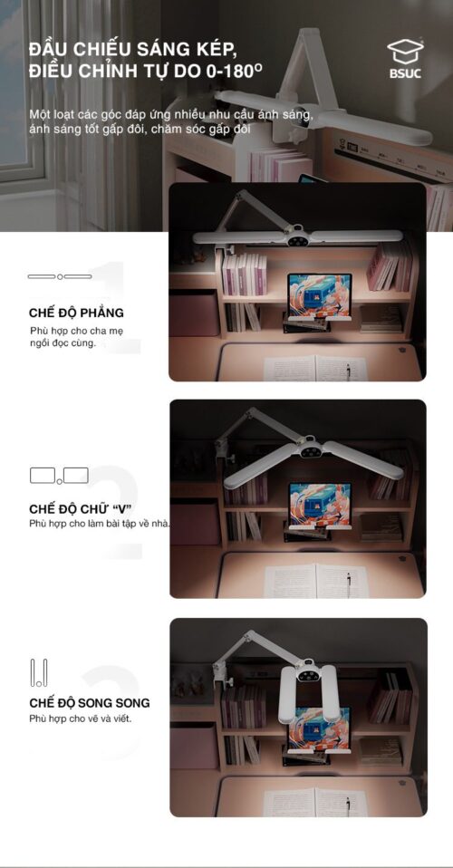 Đèn Làm Việc Cao Cấp HYD 032 Ảnh 10