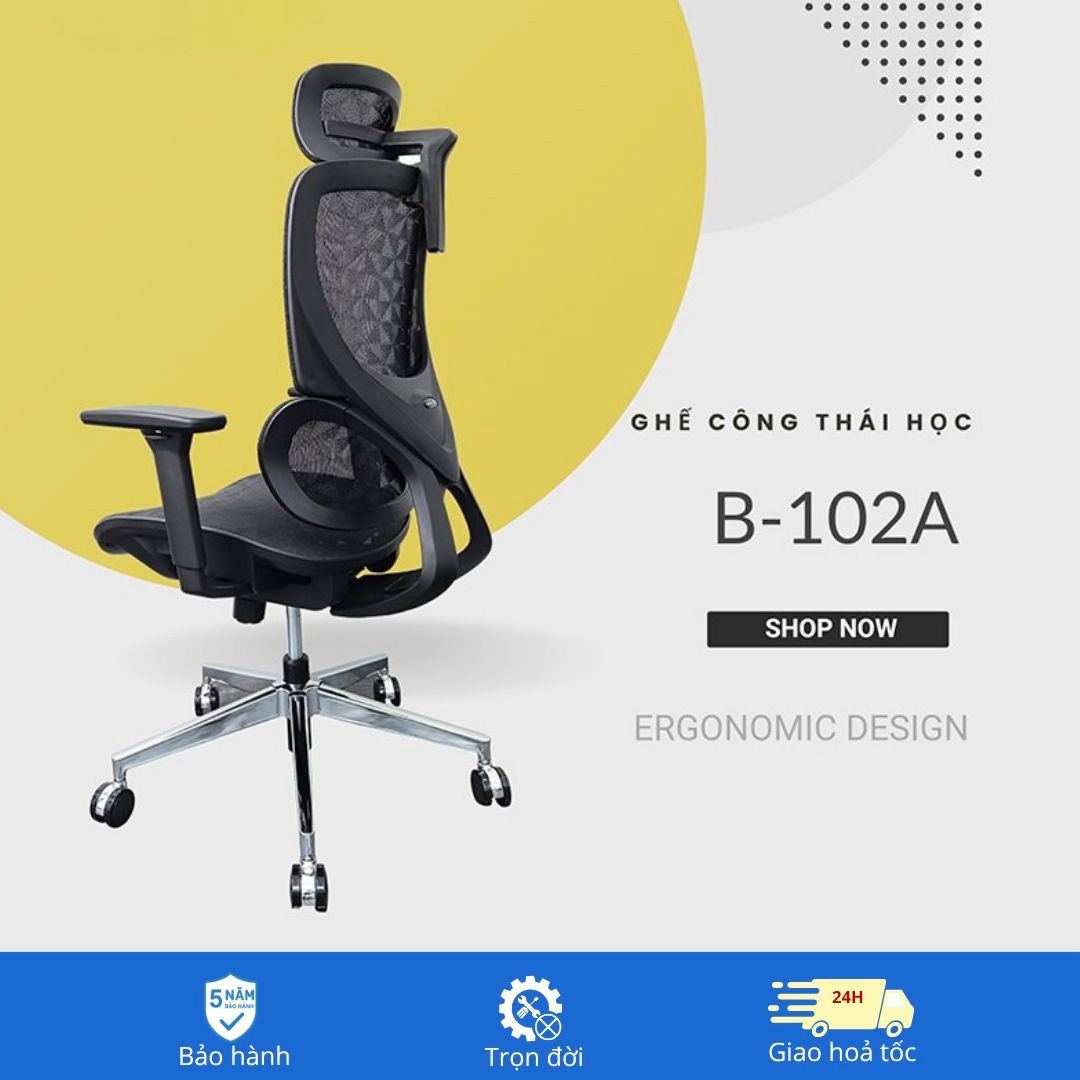 Ghế B 102A đen