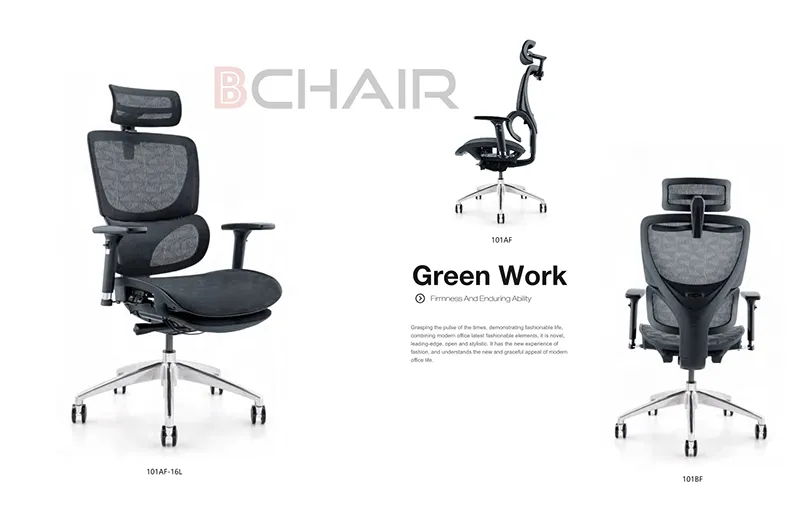 Ghế Công Thái Học B-101AF-16L Thoải Mái, Hỗ Trợ Tốt, Thiết Kế Hiện Đại Cho Mọi Không Gian Làm Việc