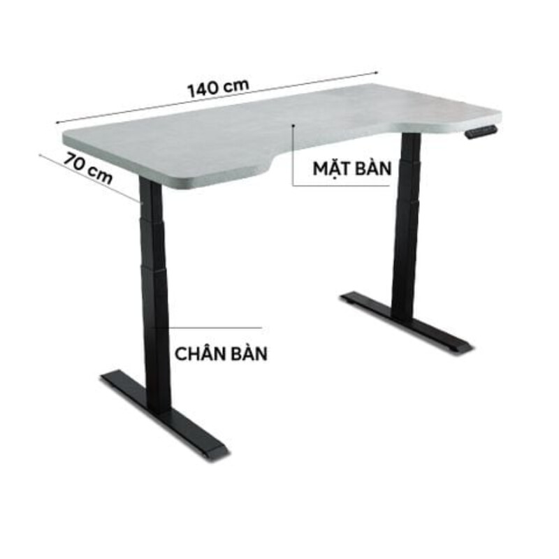 Lựa chọn khung bàn nâng hạ DIY