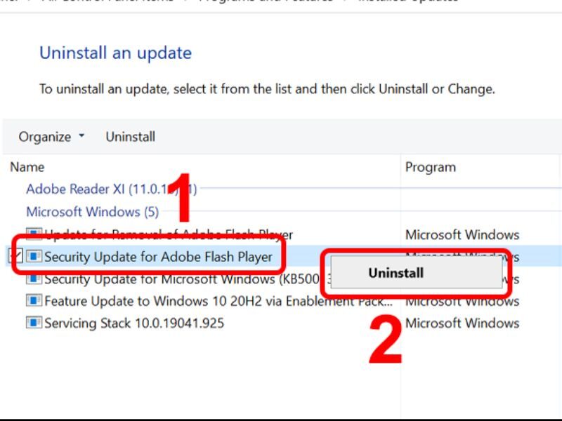 Hoàn tất quá trình gỡ cài đặt