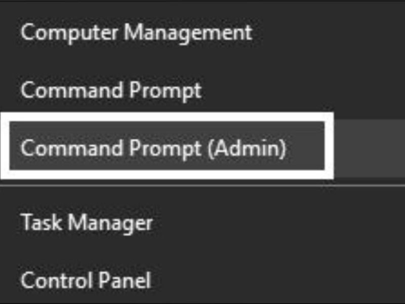 Thực hiện chạy Command Prompt với quyền quản trị