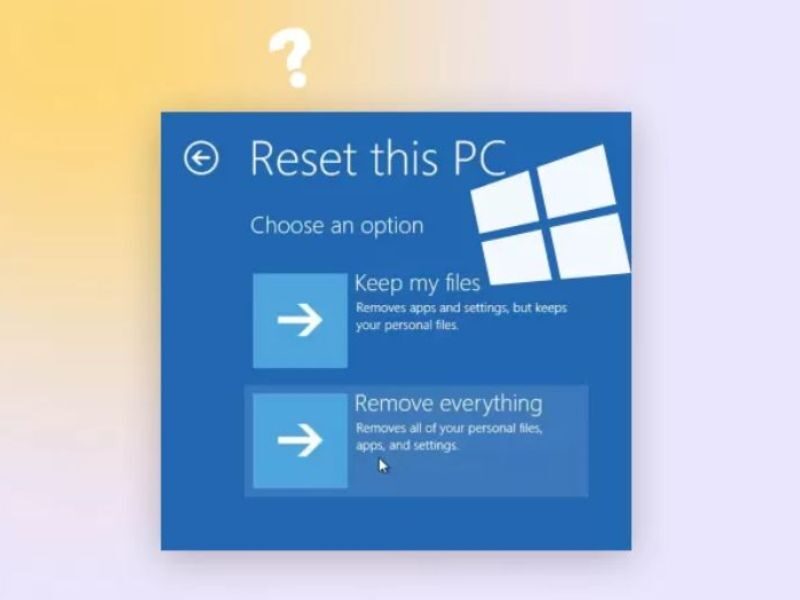 Reset Windows là giải pháp cuối cùng để cài đặt lại hệ điều hành, giúp laptop trở về trạng thái sạch sẽ và ổn định