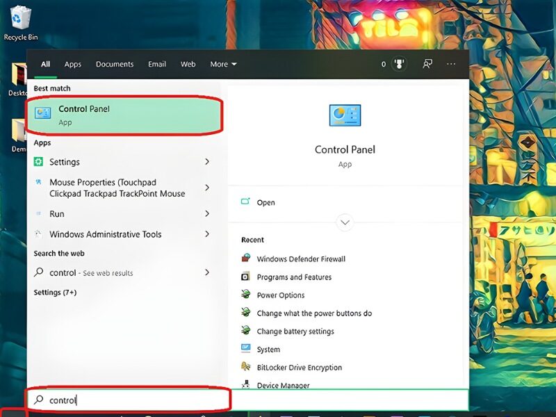 Hướng dẫn tắt tường lửa trên Win 10 bằng Control Panel 