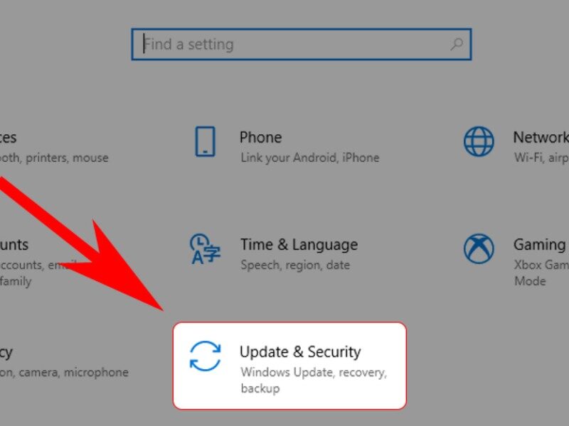 Nhấn tổ hợp phím Windows + I để mở Settings (Cài đặt)
