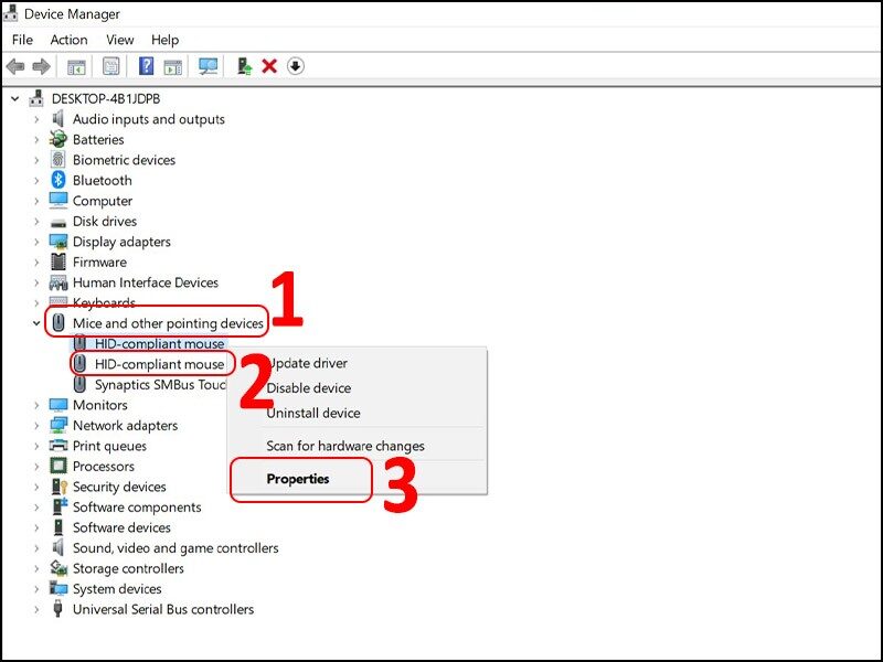 Tìm đến nhóm thiết bị có thể gây lỗi