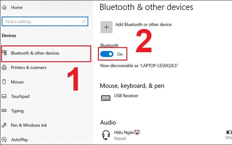 Bật tắt Bluetooth trên máy tính