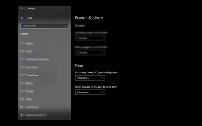 Cách hẹn giờ tắt màn hình máy tính Win 10