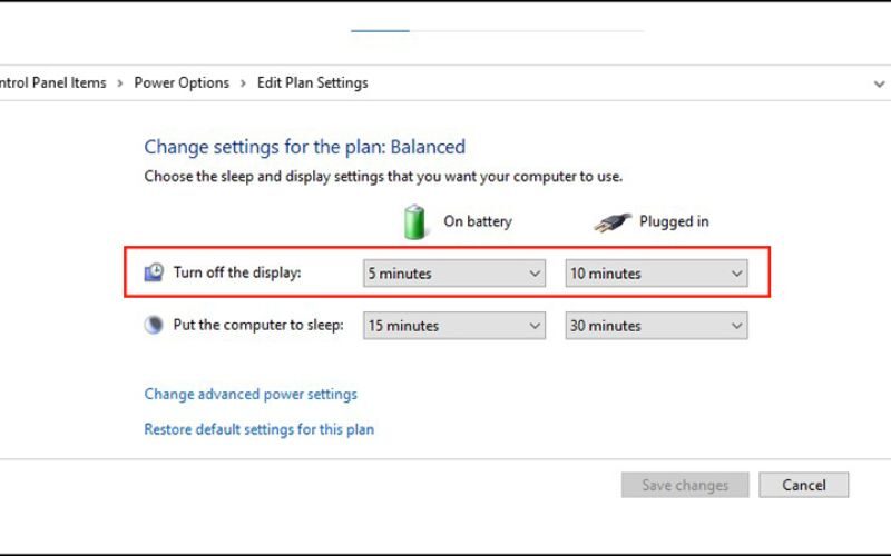 Cách hẹn giờ tắt màn hình máy tính Win 10 đơn giản và hiệu quả 2 Cách hẹn giờ tắt màn hình máy tính Win 10