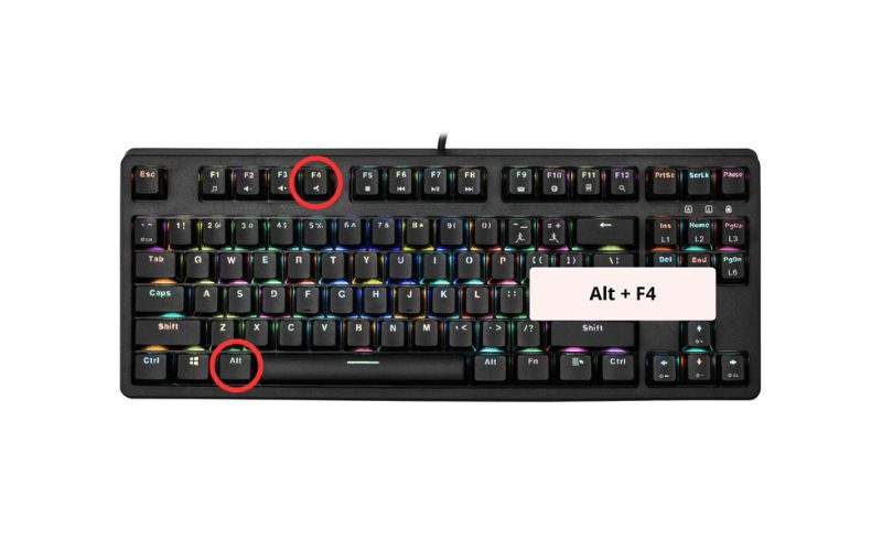 cách tắt máy tính bằng bàn phím