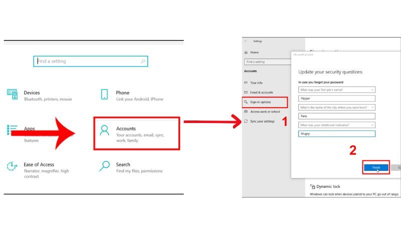 Cách vào máy tính khi quên mật khẩu Windows 10 dễ dàng 3 Cách vào máy tính khi quên mật khẩu