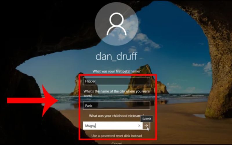 Cách vào máy tính khi quên mật khẩu Windows 10 dễ dàng 4 Cách vào máy tính khi quên mật khẩu