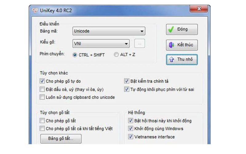 Cài UniKey trên máy tính