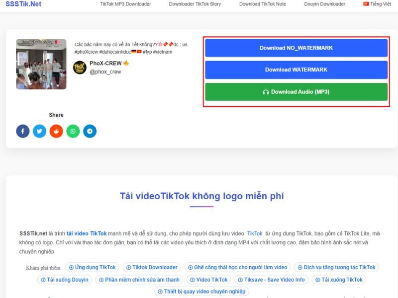 3 cách tải video Tiktok không logo nhanh chóng, đơn giản 3 tải video Tiktok không logo