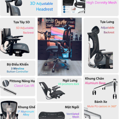 Hướng dẫn cách tháo ghế công thái học từng bước