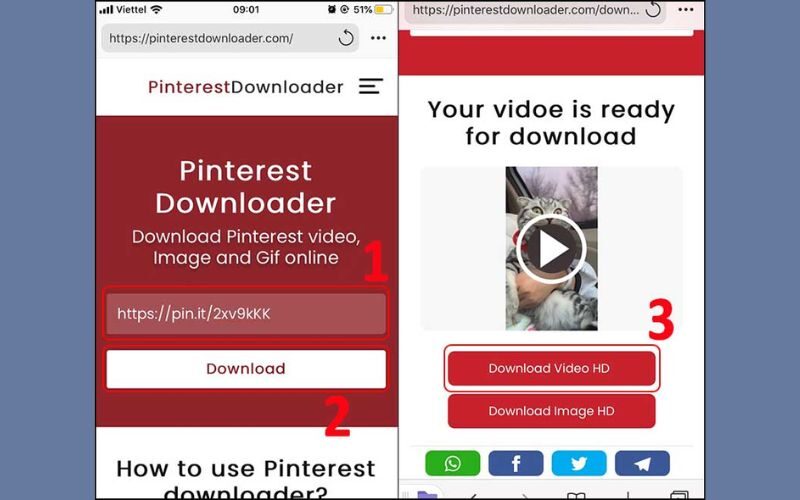 Hướng dẫn tải video Pinterest siêu dễ, nhanh chóng 3 tải video Printerest