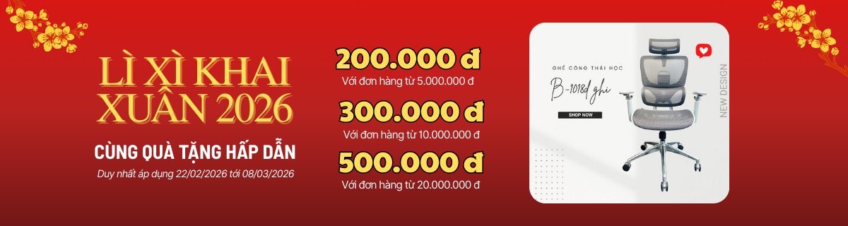 Lì xì tới quý khách hàng khi mua ghế công thái học