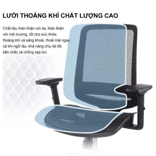 Ghế nhân viên văn phòng BC-406 13 Ghe van phong chat luong cao BC 406 anh 10