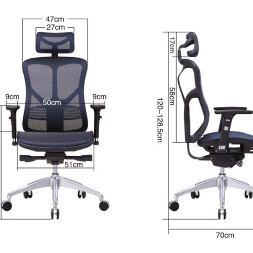 Kich thuoc ghe nhan vien van phong BC 521V1